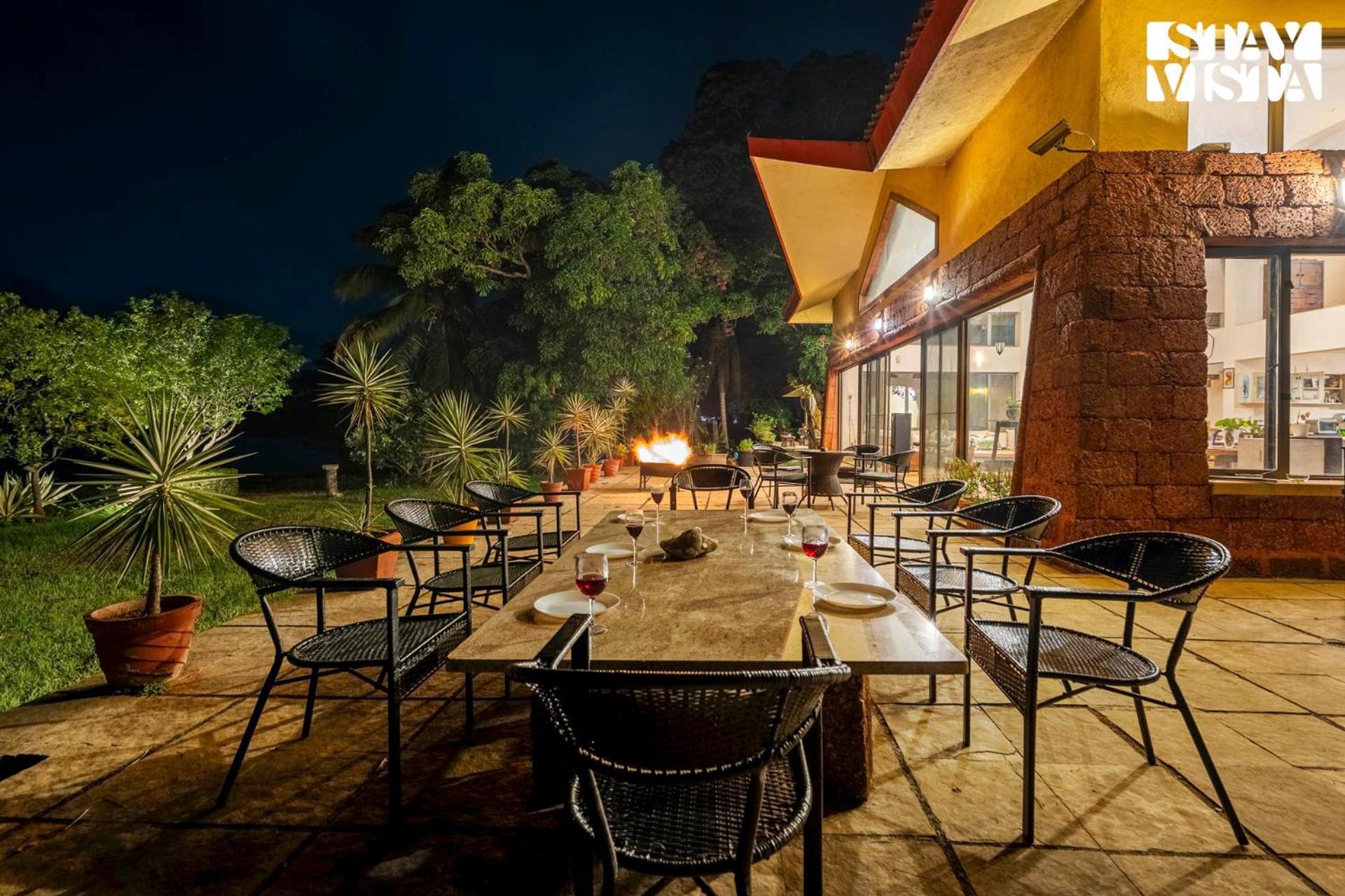 Stayvista At Three Shores With Lake View & Alfresco Dining Khamshet Luaran gambar