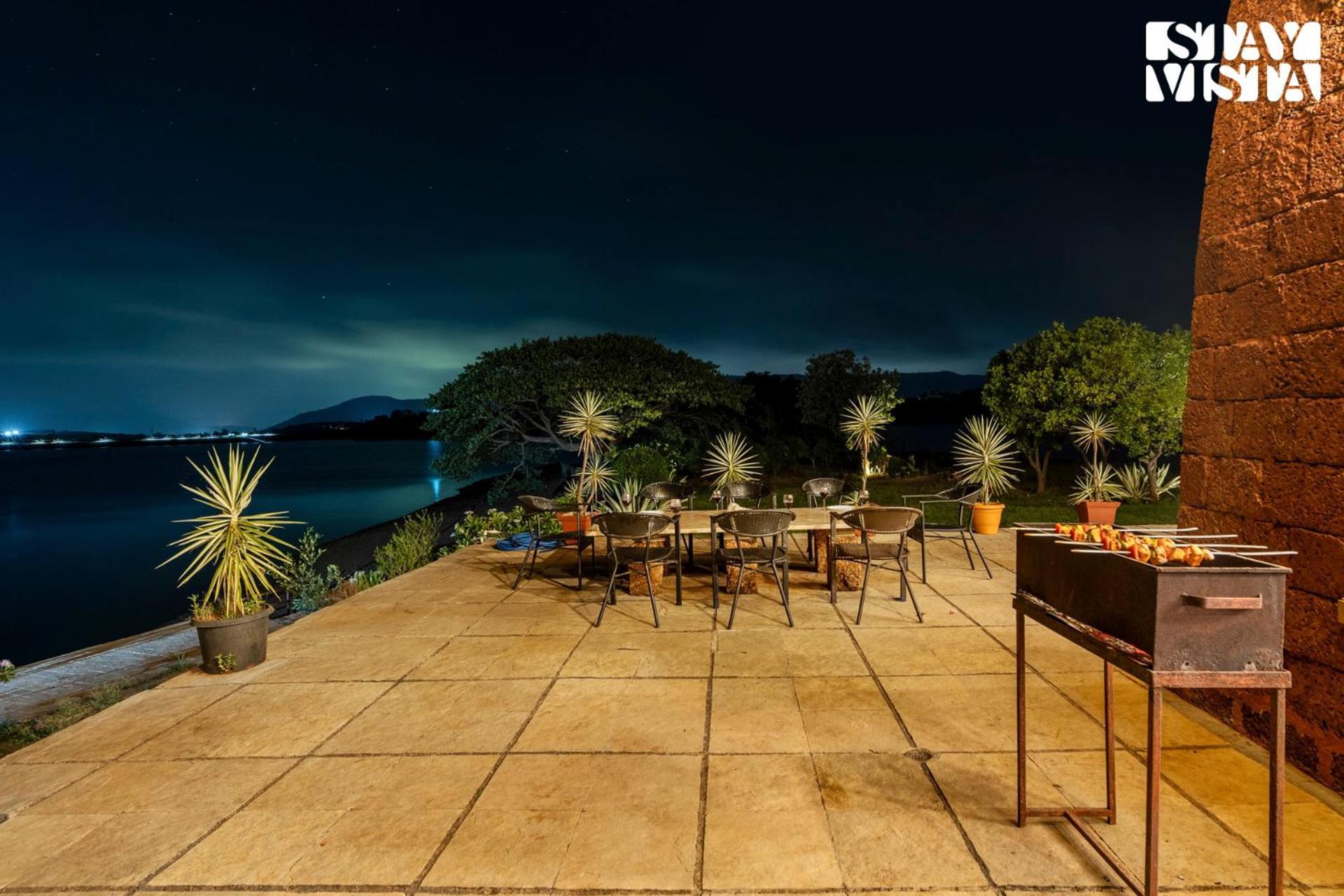 Stayvista At Three Shores With Lake View & Alfresco Dining Khamshet Luaran gambar